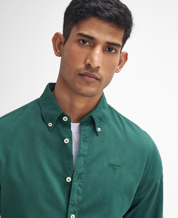 Barbour Romley Tailored Long-sleeved Shirt πρασινο | BABO87933