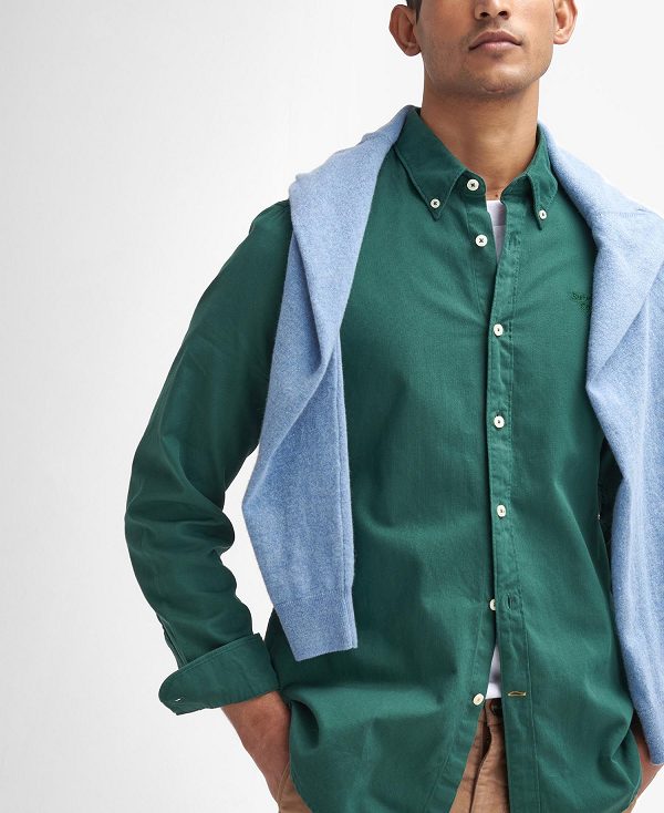 Barbour Romley Tailored Long-sleeved Shirt πρασινο | BABO87933