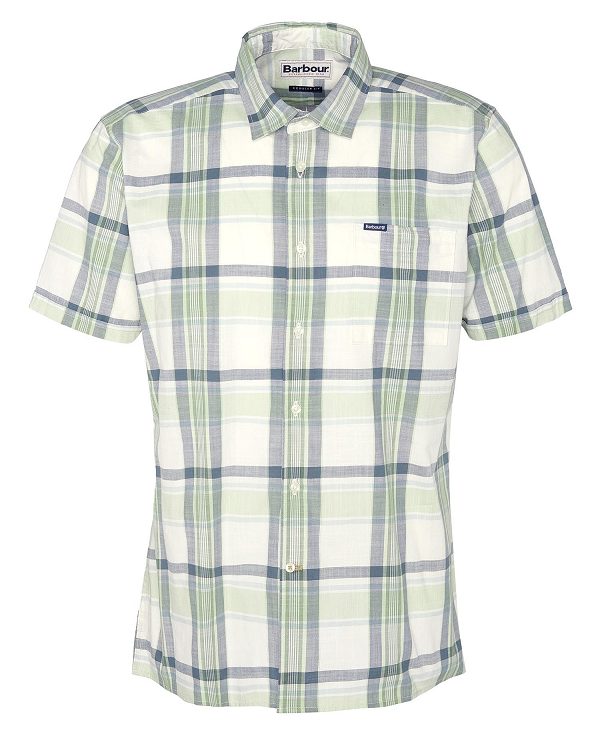 Barbour Rosewell Regular Short-sleeved Shirt πρασινο | BABO87778