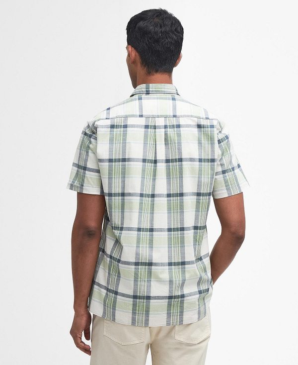 Barbour Rosewell Regular Short-sleeved Shirt πρασινο | BABO87778