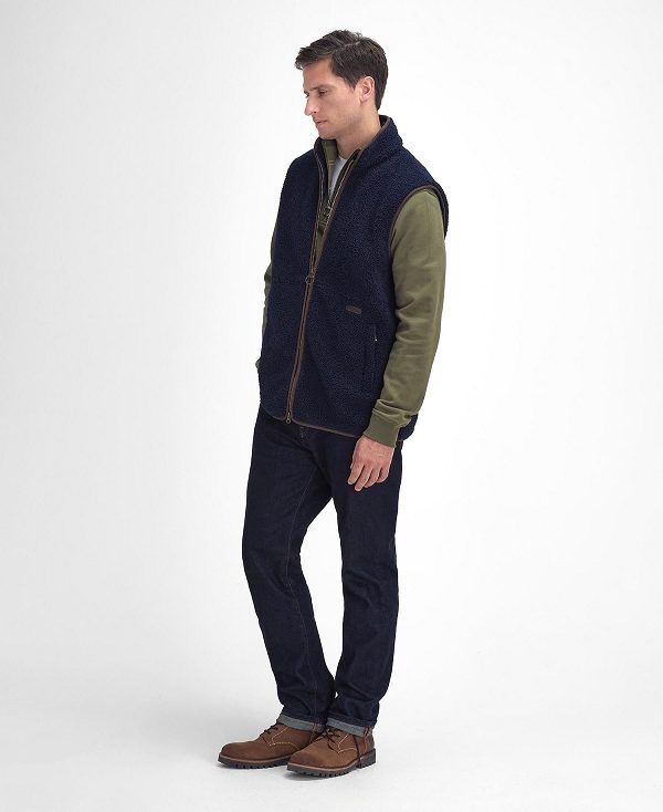 Barbour Rydal Fleece Gilet σκουρο μπλε | BABO88721