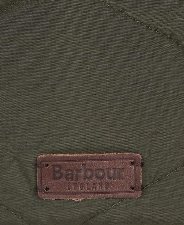 Barbour Sandbay Quilted Trapper Ελιά | BABO89041