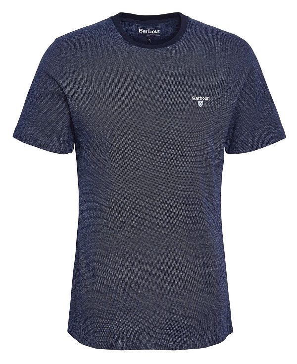 Barbour Sedhill T-shirt μπλε σκουρο | BABO88320