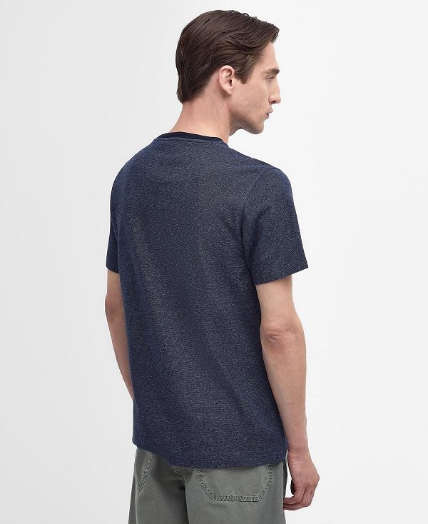 Barbour Sedhill T-shirt μπλε σκουρο | BABO88320