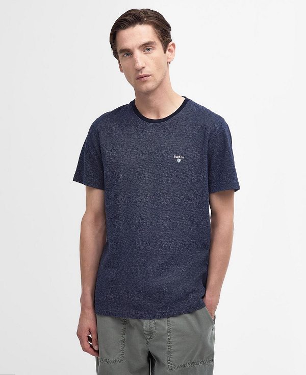 Barbour Sedhill T-shirt μπλε σκουρο | BABO88320