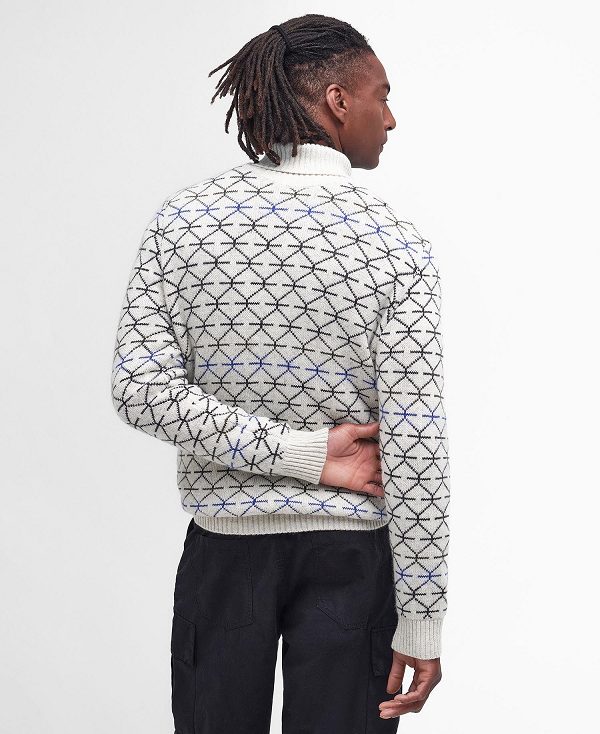 Barbour Selby Roll-neck Jumper ασπρα | BABO88597