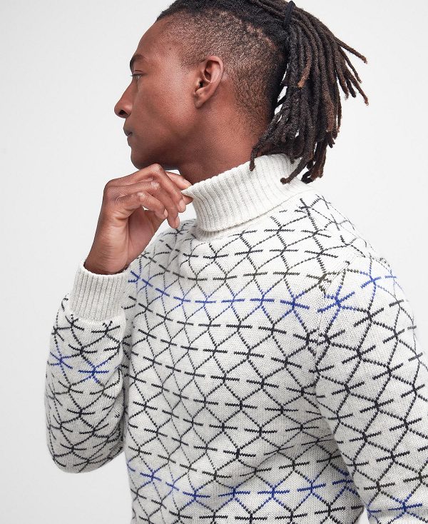 Barbour Selby Roll-neck Jumper ασπρα | BABO88597