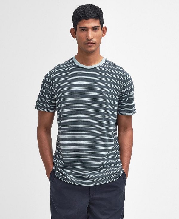 Barbour Sherburn Striped T-shirt μπλε | BABO88344