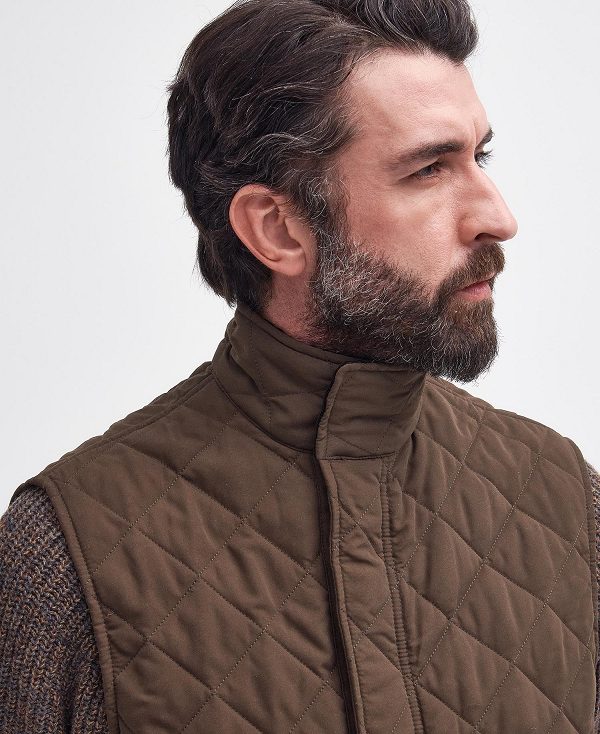 Barbour Shoveler Gilet Ελιά | BABO87531