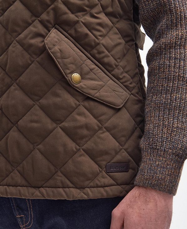 Barbour Shoveler Gilet Ελιά | BABO87531