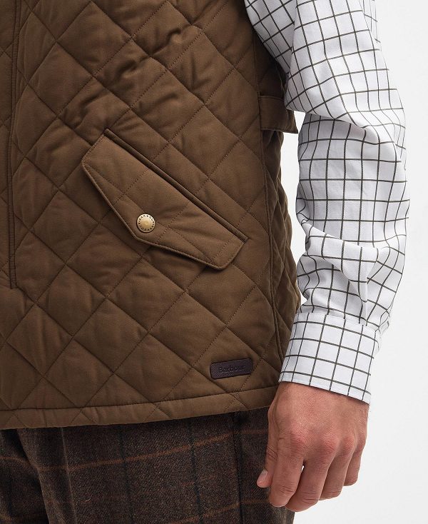 Barbour Shoveler Gilet σκούρο καφε | BABO87544