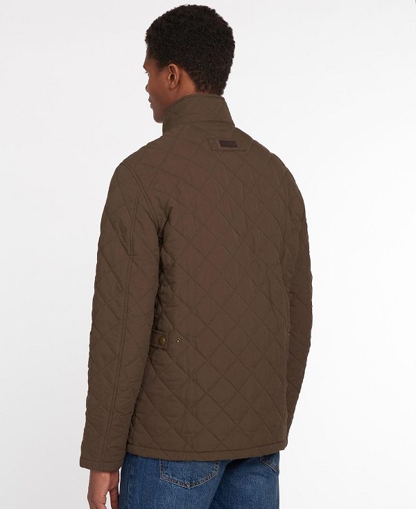 Barbour Shoveler Quilted Jacket σκούρο Ελιά | BABO87301