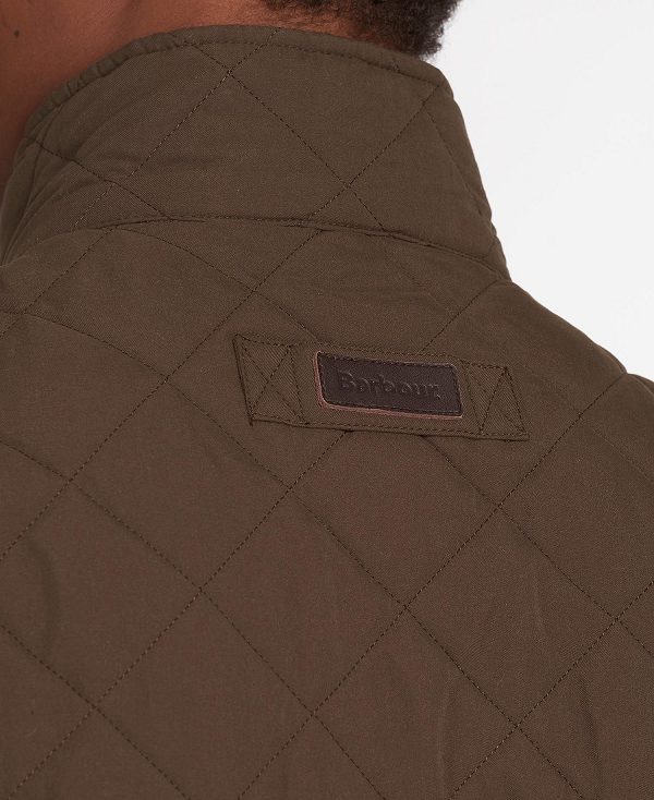 Barbour Shoveler Quilted Jacket σκούρο Ελιά | BABO87301