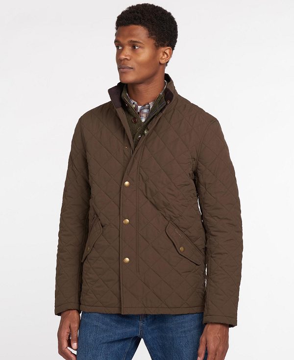 Barbour Shoveler Quilted Jacket σκούρο Ελιά | BABO87301