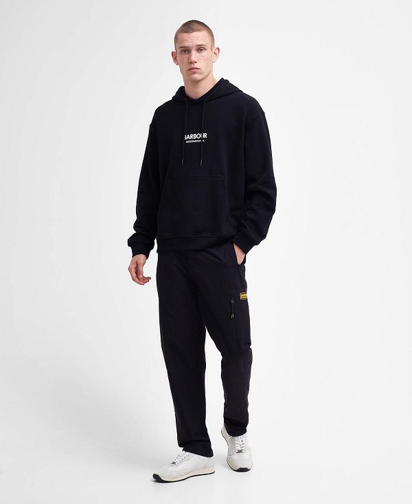 Barbour Simons Hoodie μαυρα | BABO88454