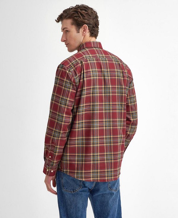 Barbour Singsby Thermo Weave Long-sleeved Shirt κοκκινα | BABO87887