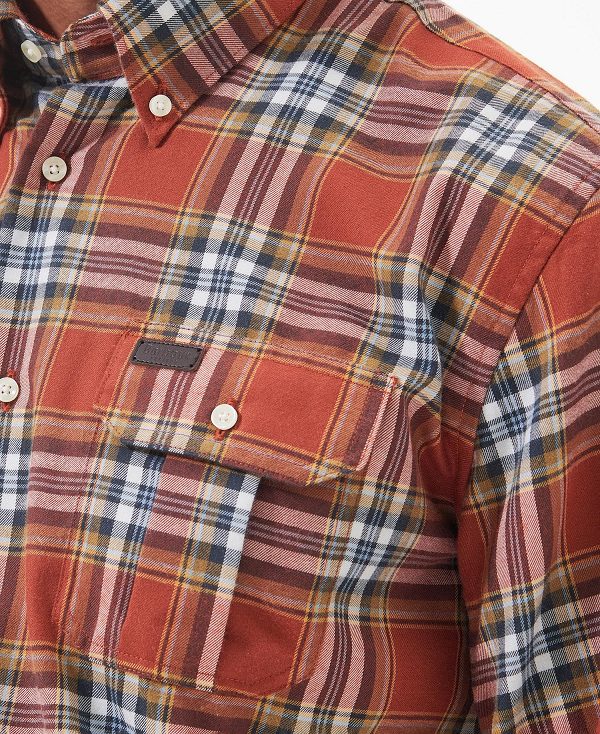 Barbour Singsby Thermo Weave Shirt κοκκινα | BABO87888