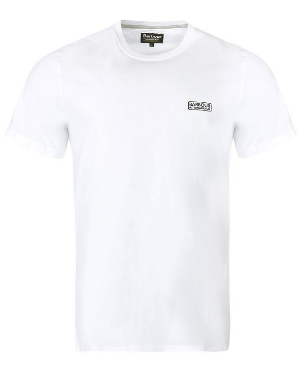 Barbour Small Logo T-shirt ασπρα μαυρα | BABO88287