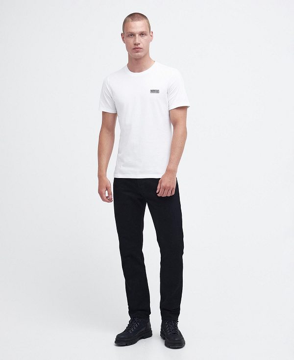 Barbour Small Logo T-shirt ασπρα μαυρα | BABO88287