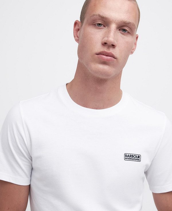 Barbour Small Logo T-shirt ασπρα μαυρα | BABO88287
