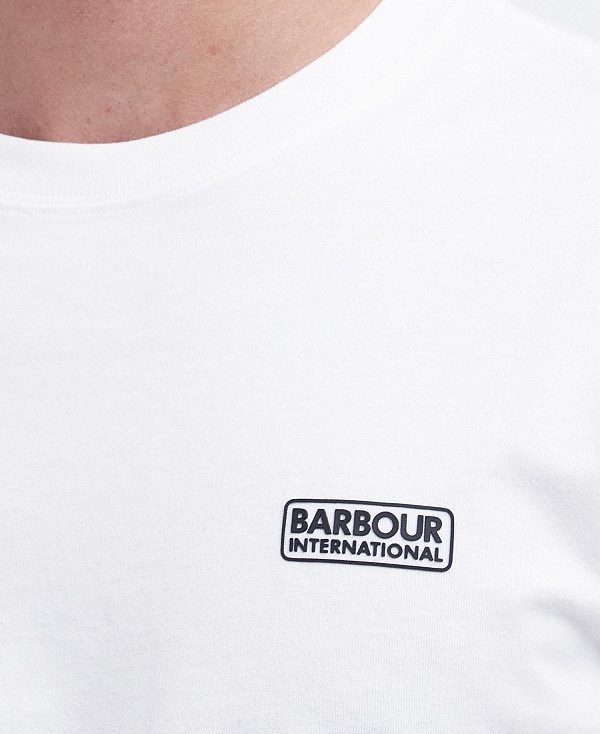 Barbour Small Logo T-shirt ασπρα μαυρα | BABO88287