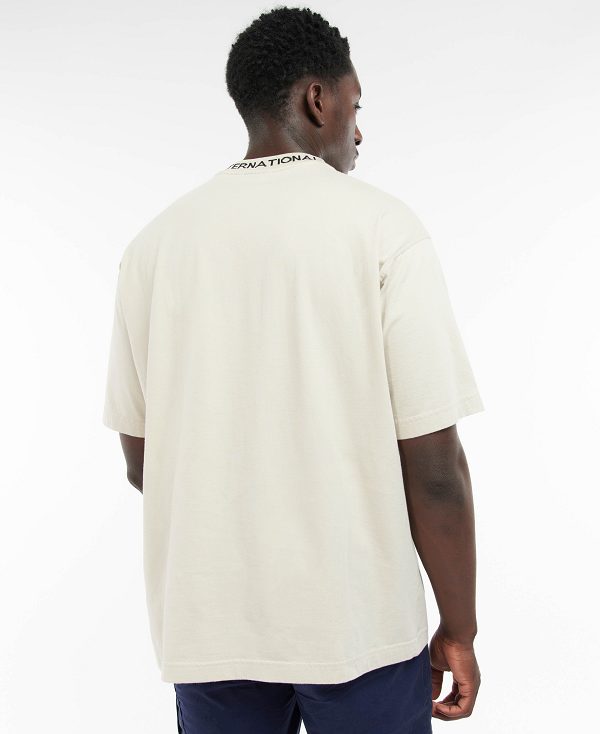 Barbour Smith Oversized T-shirt ασπρα | BABO88259