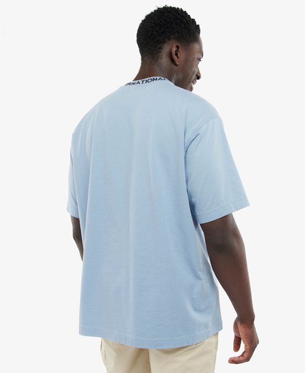 Barbour Smith Oversized T-shirt μπλε | BABO88260