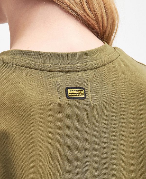 Barbour Sofia Midi Dress Χακί | BABO89628
