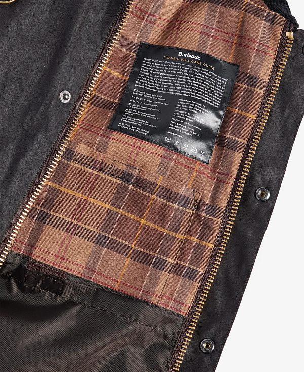 Barbour Spey Slim Waxed Jacket μαυρα | BABO87256