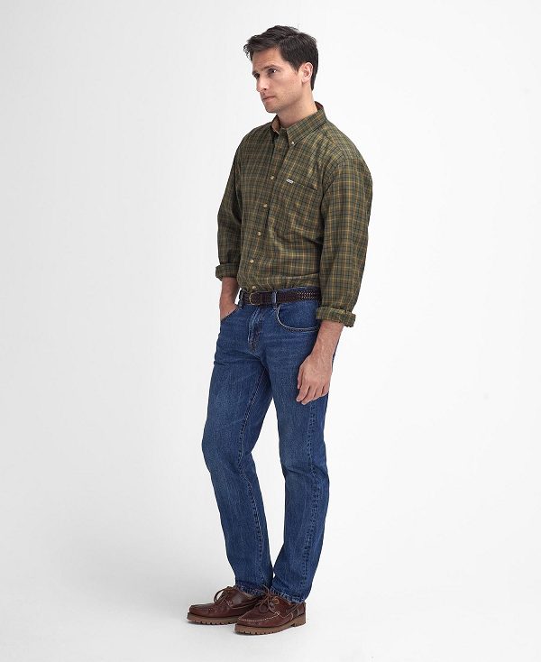 Barbour Sporting Regular Long-sleeved Shirt πρασινο | BABO87916