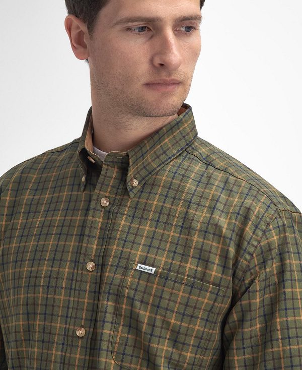 Barbour Sporting Regular Long-sleeved Shirt πρασινο | BABO87916