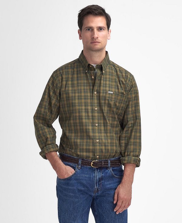 Barbour Sporting Regular Long-sleeved Shirt πρασινο | BABO87916