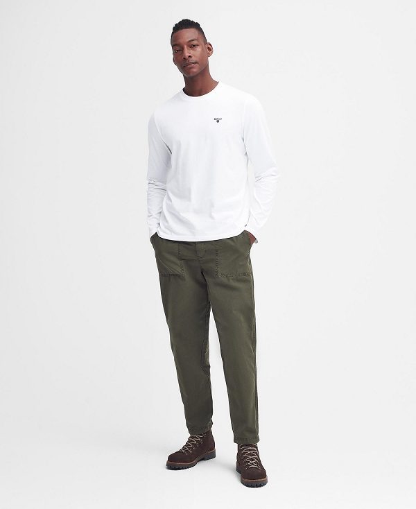 Barbour Sports Long-sleeved T-shirt ασπρα | BABO88395