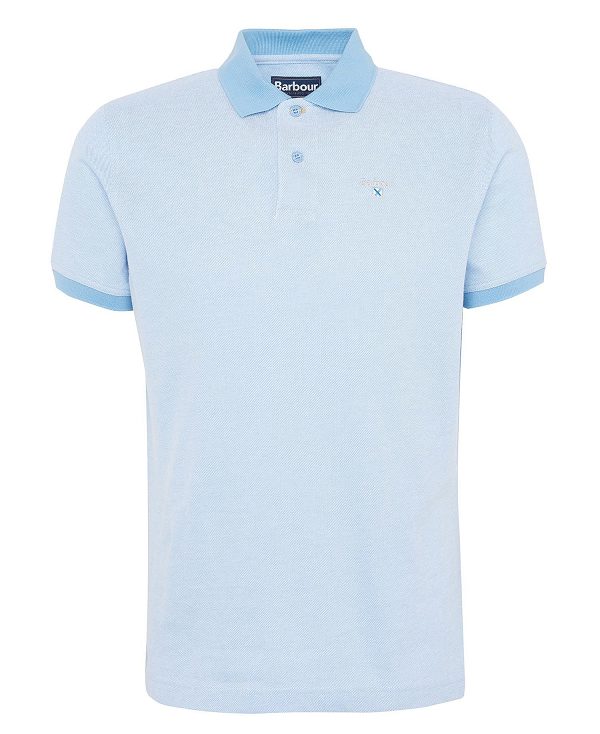 Barbour Sports Polo Mix Shirt μπλε | BABO88044
