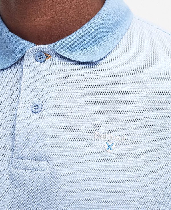 Barbour Sports Polo Mix Shirt μπλε | BABO88044