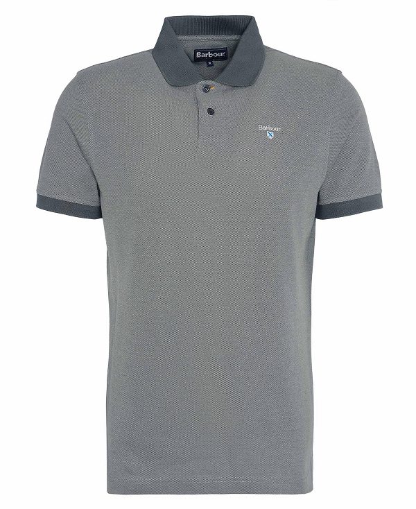 Barbour Sports Polo Mix Shirt γκρι | BABO88219