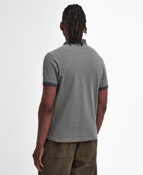 Barbour Sports Polo Mix Shirt γκρι | BABO88219