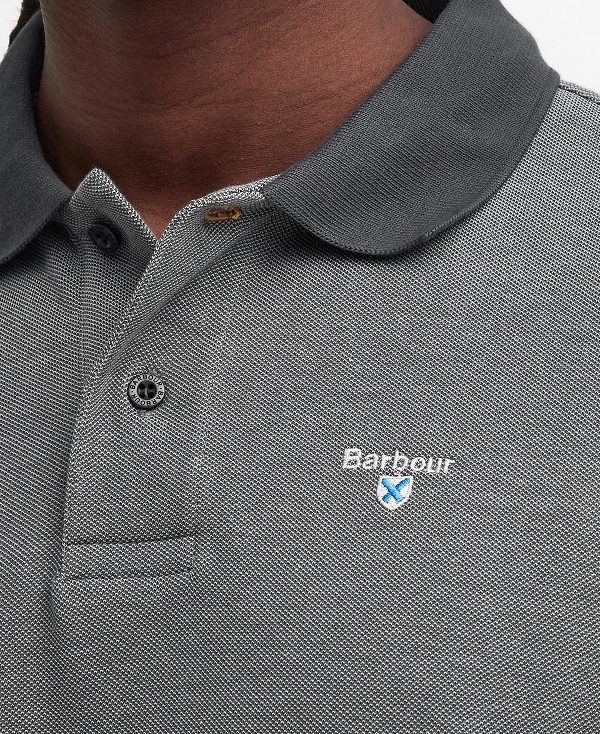 Barbour Sports Polo Mix Shirt γκρι | BABO88219