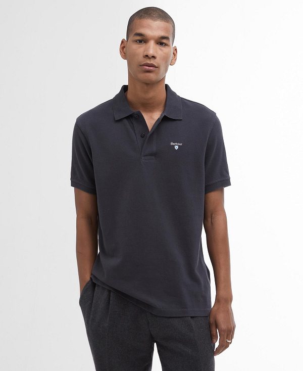 Barbour Sports Polo Shirt μπλε | BABO88148