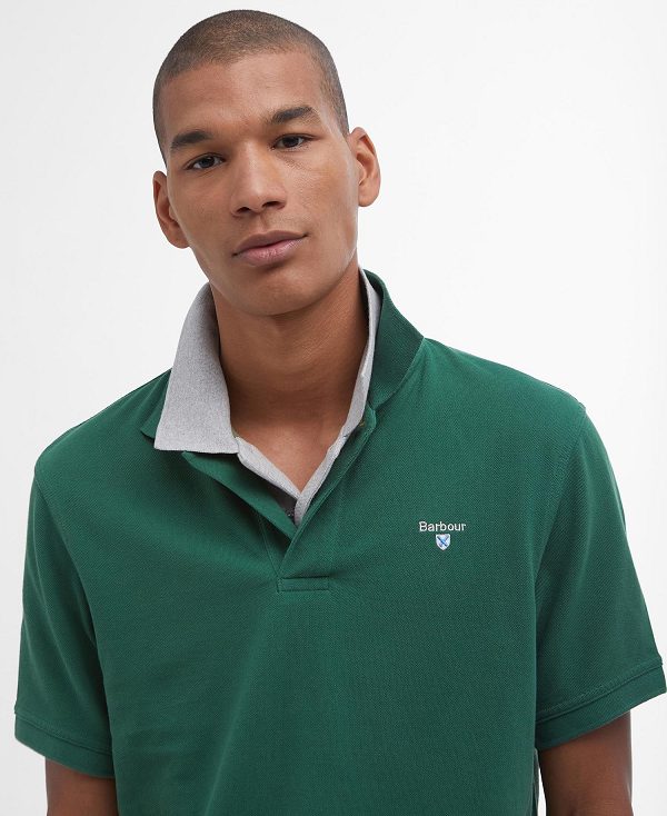 Barbour Sports Polo Shirt μπλε | BABO88153
