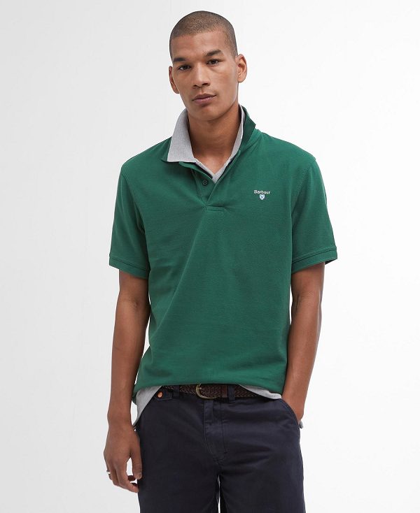 Barbour Sports Polo Shirt μπλε | BABO88153
