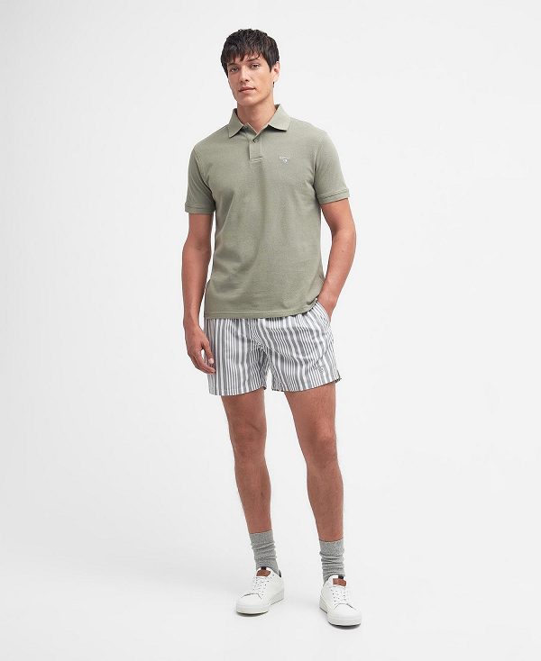Barbour Sports Polo Shirt πρασινο | BABO88162