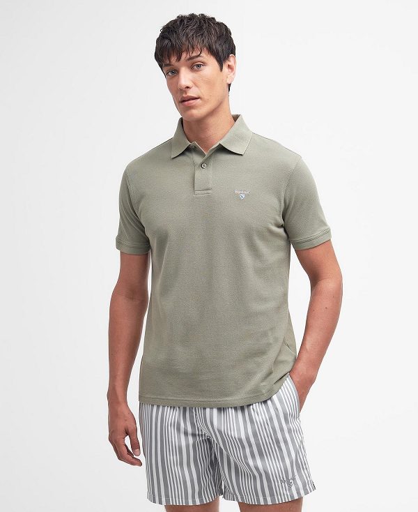 Barbour Sports Polo Shirt πρασινο | BABO88162