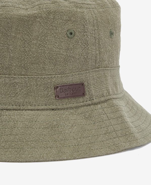 Barbour Stanhope Bucket Hat Ελιά | BABO88976