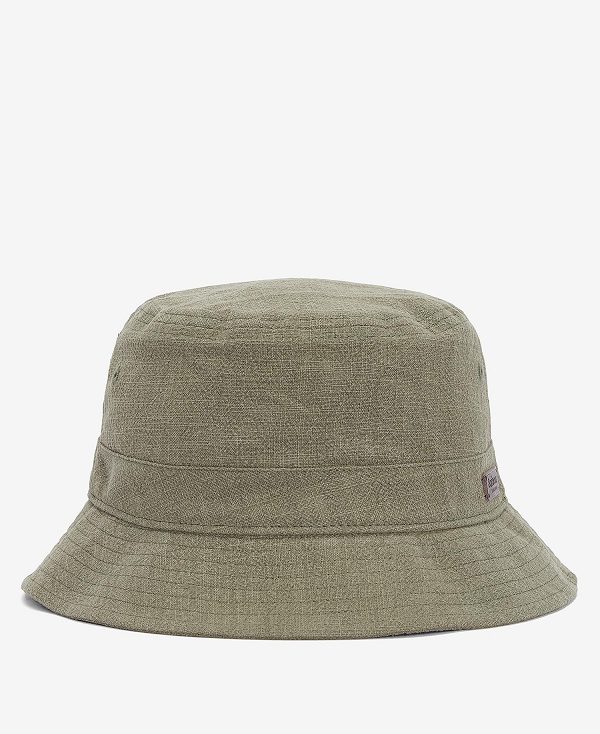 Barbour Stanhope Bucket Hat Ελιά | BABO88976