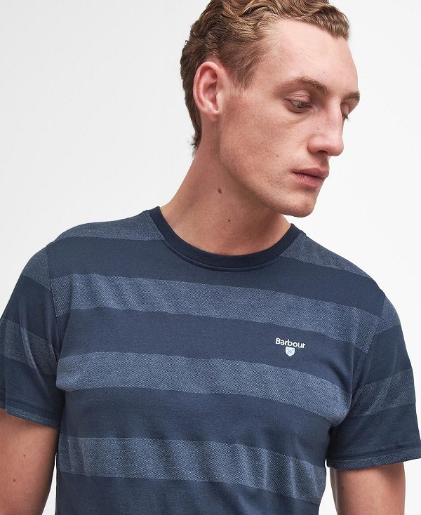 Barbour Stenton Striped T-shirt σκουρο μπλε | BABO88370