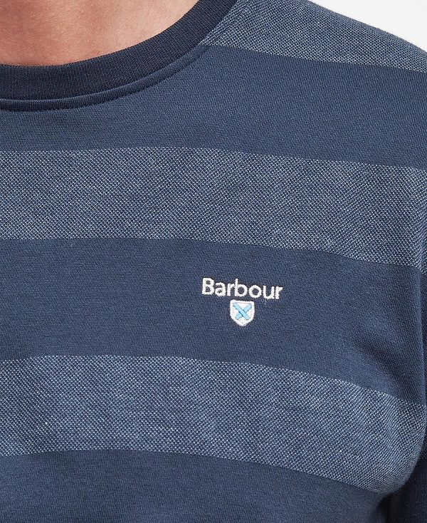 Barbour Stenton Striped T-shirt σκουρο μπλε | BABO88370