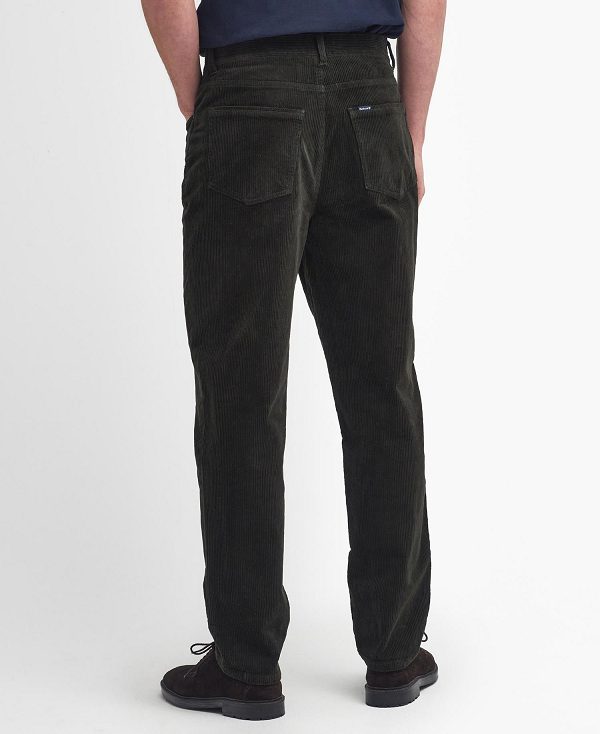 Barbour Stretch Cord Regular Trousers μαυρα | BABO88736