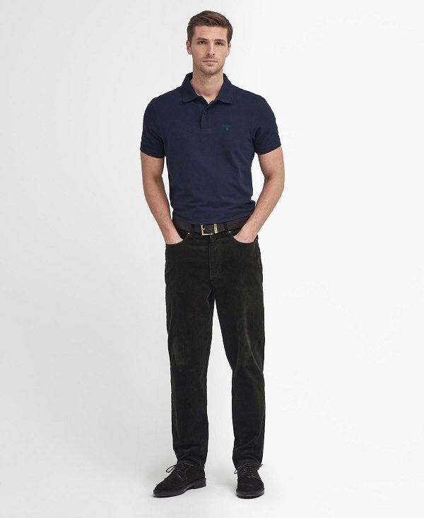 Barbour Stretch Cord Regular Trousers μαυρα | BABO88736