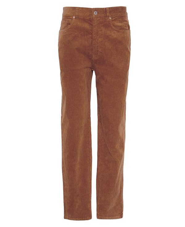 Barbour Stretch Cord Regular Trousers κίτρινα | BABO88819